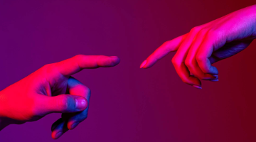 Fingers trying to touch