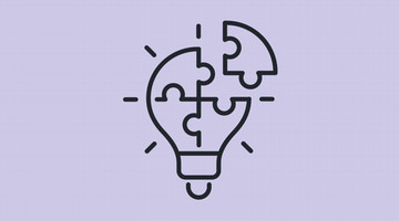Illustration of a puzzle lightbulb