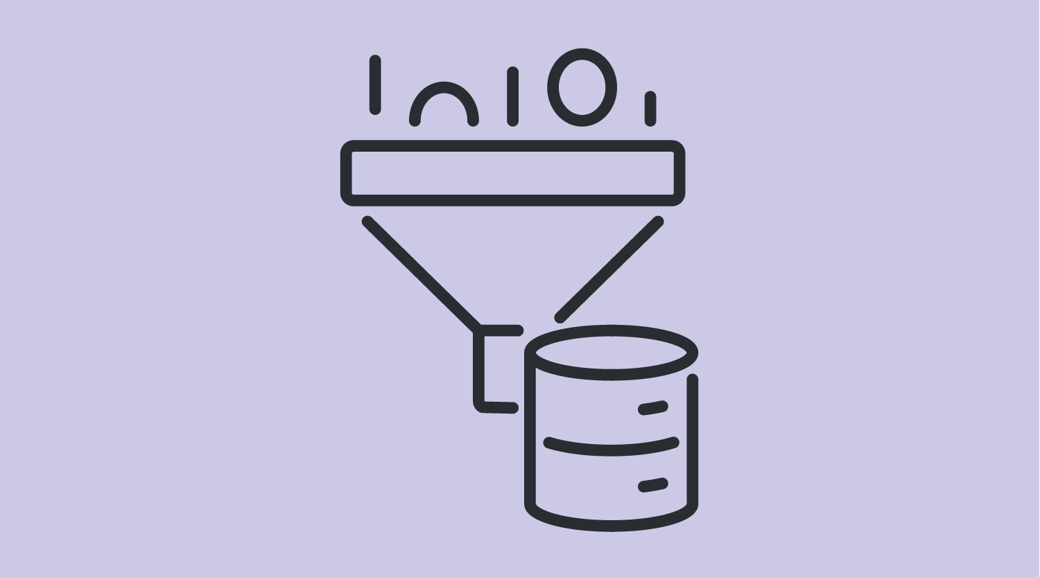 Illustration of data sorting and a data storage server