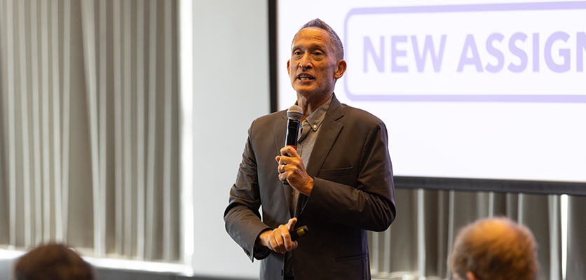 Keynote speaker José Antonio Bowen engages the crowd with "Educating Humans to Thrive in an AI World" to discuss how we might (or might not) use AI to support human thriving. Understanding this will be essential as we begin the process of maintaining the best of our traditions while rethinking the curriculum for a new world.