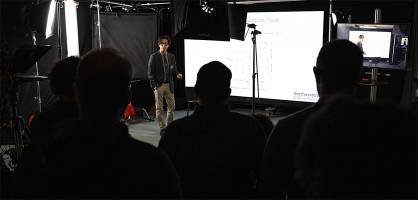 Stephen Poon, digital media specialist video lead, presented examples of his team’s work with MOOCs, live streams, and more. 