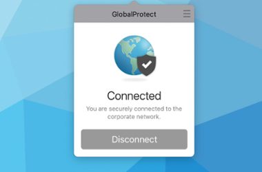 This is the image of the GlobalProtect VPN login screen