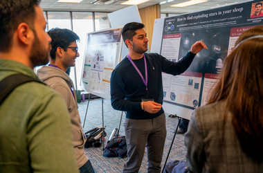Students from all domains presented their posters featuring computational and data-intensive work.