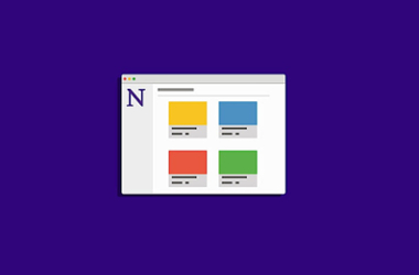 Illustration of a mock Canvas course