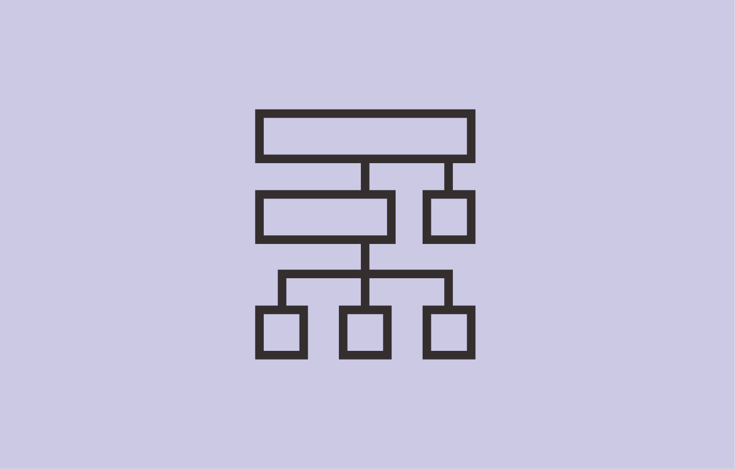 illustration of an organizational chart