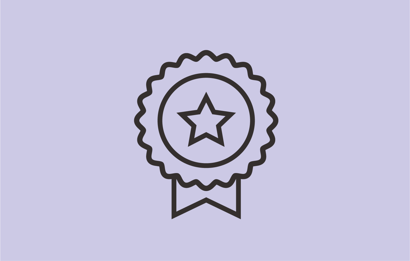 illustration of winner ribbon