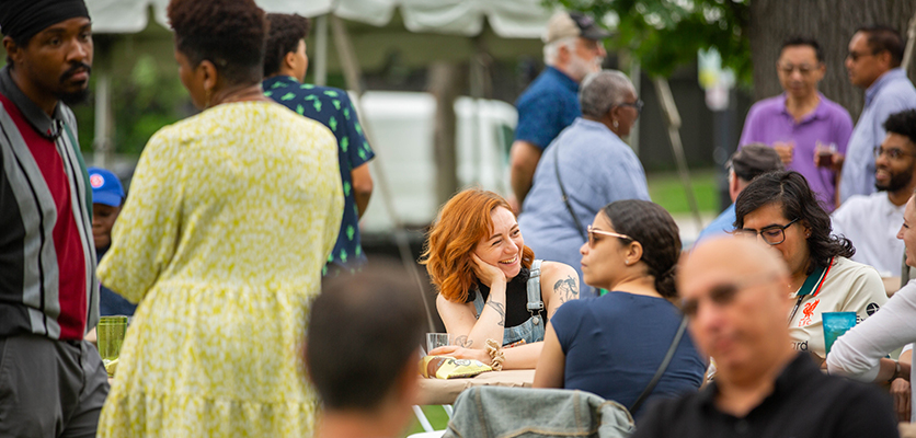 IT staff gather for the summer picnic