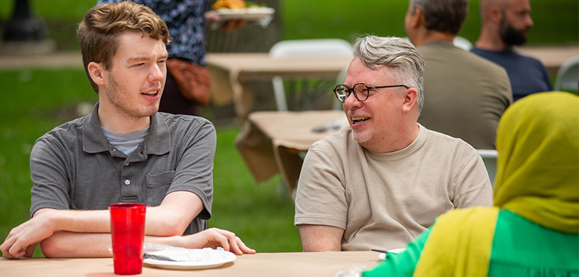 IT staff gather for the summer picnic