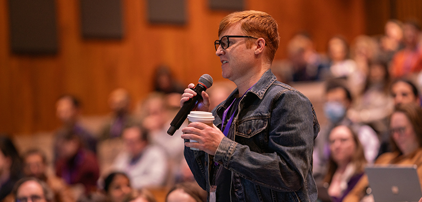 After the morning keynote, time allowed for questions from the audience.