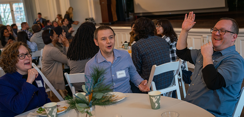 Northwestern IT staff gather for the annual Winter Luncheon.