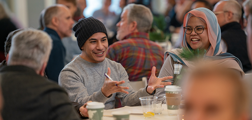 Northwestern IT staff gather for the annual Winter Luncheon.