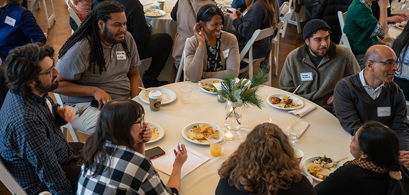 Northwestern IT staff gather for the annual Winter Luncheon.