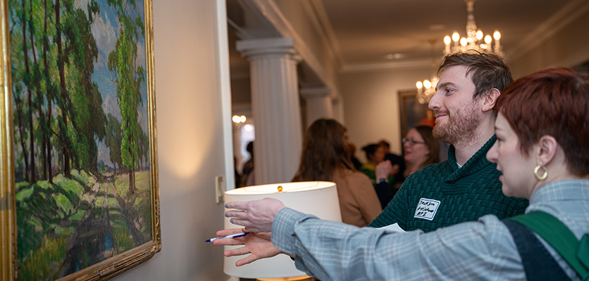 A scavenger hunt allowed participants to explore The Woman’s Club of Evanston and have a chance to win prizes. 