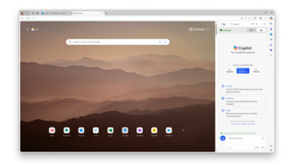 Copilot using Microsoft Edge