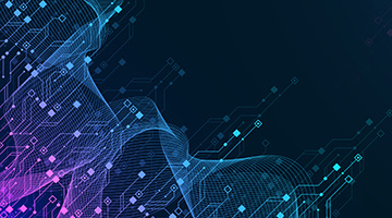 Modern technology circuit board illustration texture background design. Waves flow.