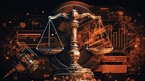navigating legal and regulatory landscapes, concept of Data Analytics and Risk Analysis, created with Generative AI technology