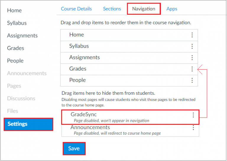 Enabling Gradesync