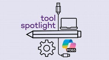 Tool spotlight with Microsoft 365 logo